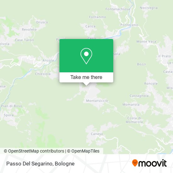 Passo Del Segarino map