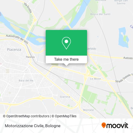 Motorizzazione Civile map