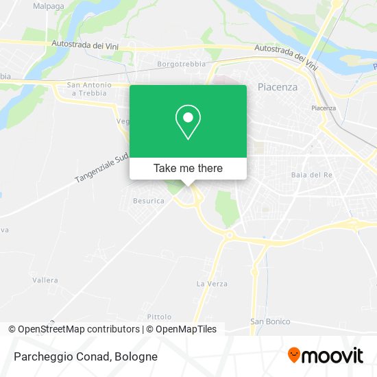 Parcheggio Conad map