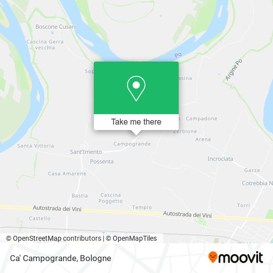 Ca' Campogrande map