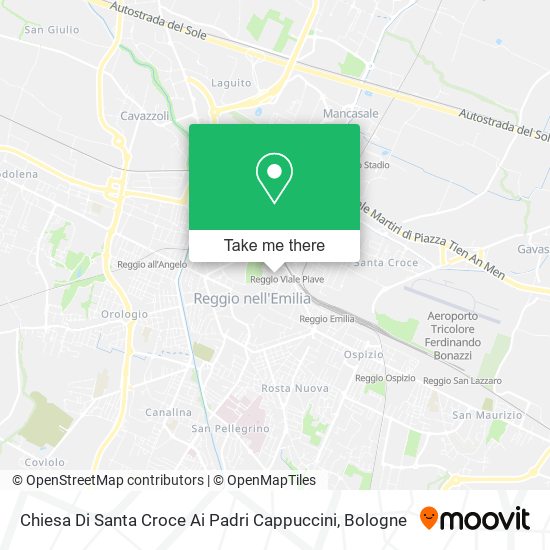 Chiesa Di Santa Croce Ai Padri Cappuccini map