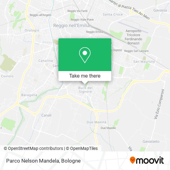 Parco Nelson Mandela map
