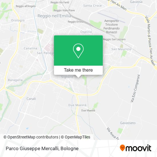 Parco Giuseppe Mercalli map