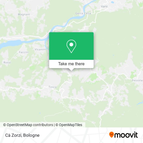 Cà Zorzi map
