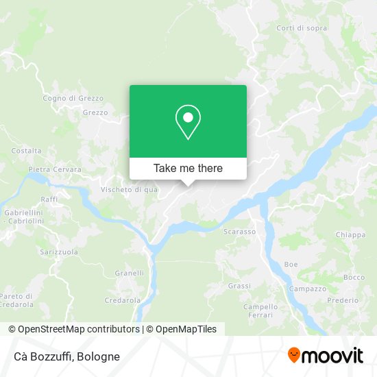 Cà Bozzuffi map