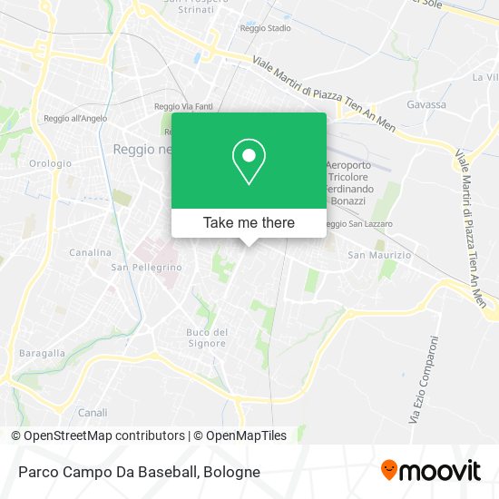 Parco Campo Da Baseball map