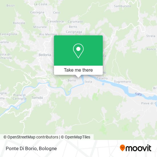 Ponte Di Borio map