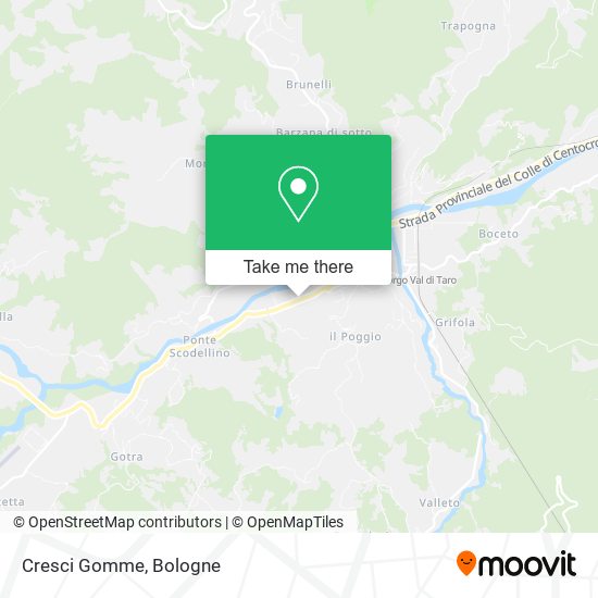 Cresci Gomme map