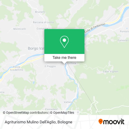 Agriturismo Mulino Dell'Aglio map