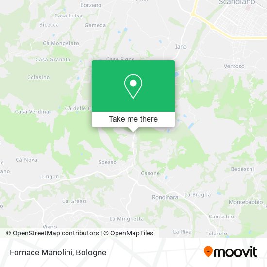 Fornace Manolini map
