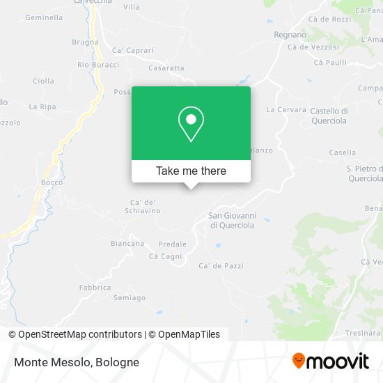 Monte Mesolo map