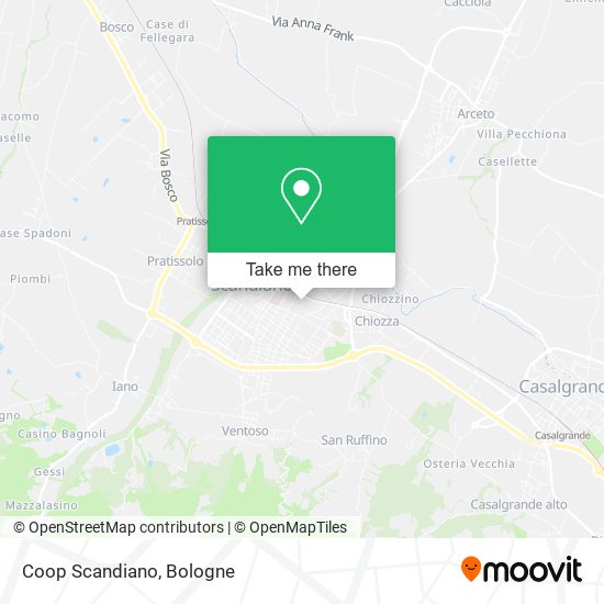 Coop Scandiano map