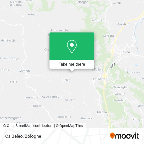 Cà Beleo map