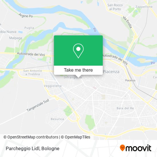 Parcheggio Lidl map