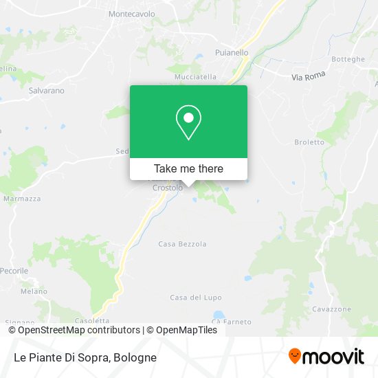 Le Piante Di Sopra map
