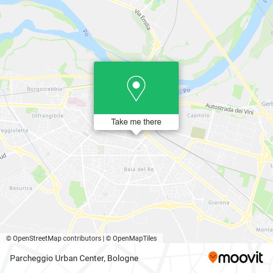 Parcheggio Urban Center map