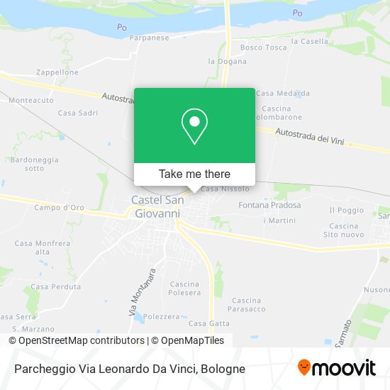 Parcheggio Via Leonardo Da Vinci map