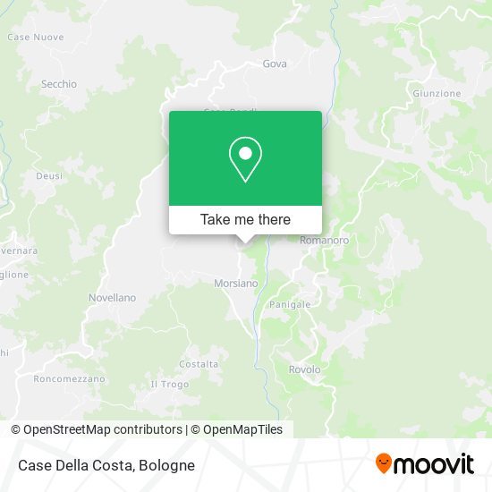 Case Della Costa map