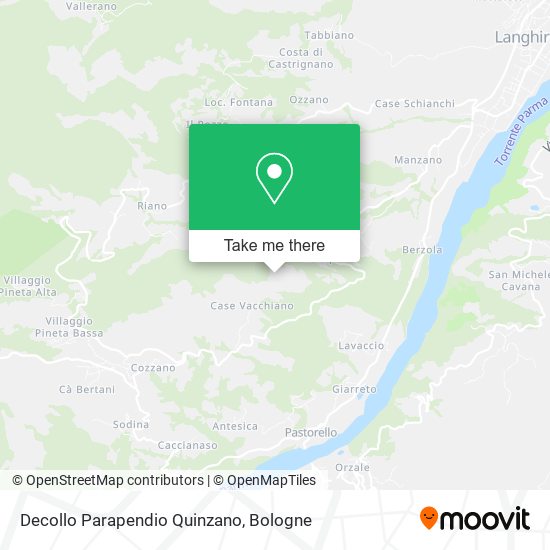 Decollo Parapendio Quinzano map