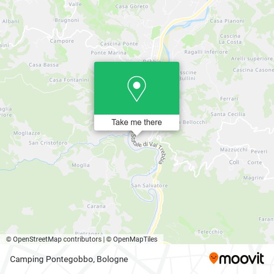 Camping Pontegobbo map
