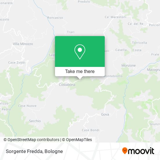 Sorgente Fredda map