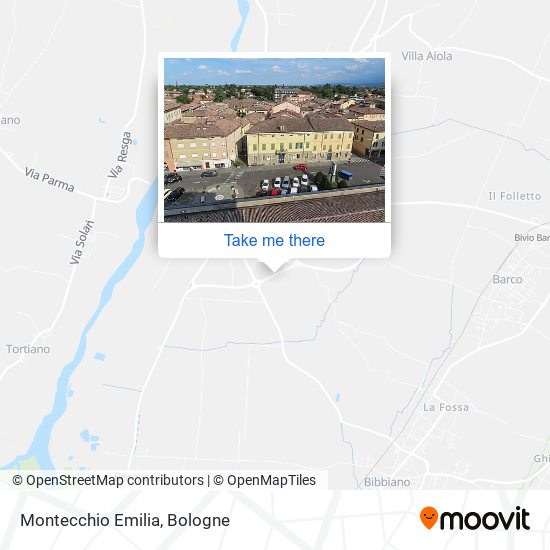 Montecchio Emilia map