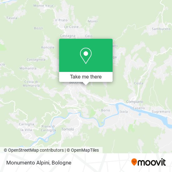 Monumento Alpini map