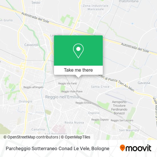 Parcheggio Sotterraneo Conad Le Vele map