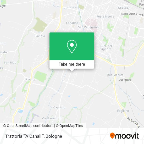Trattoria ""A Canali"" map