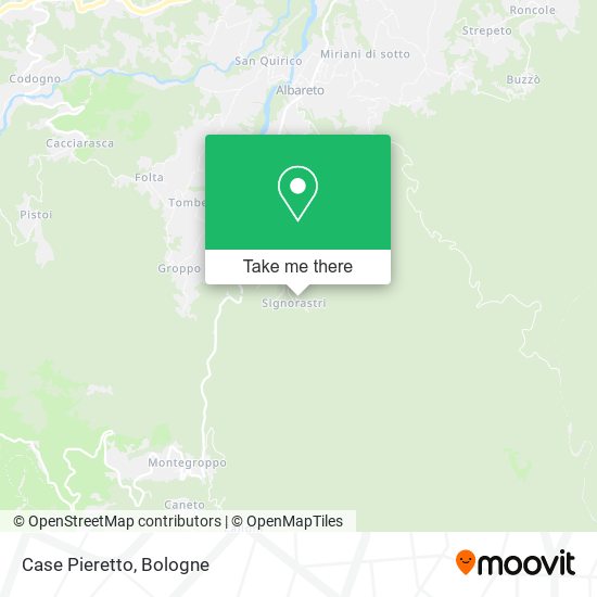 Case Pieretto map
