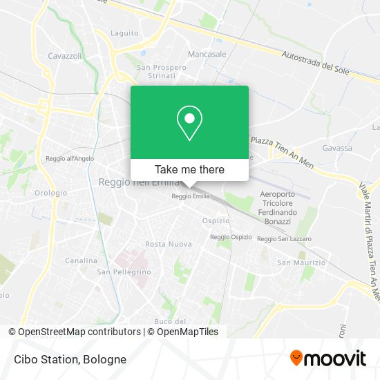 Cibo Station map