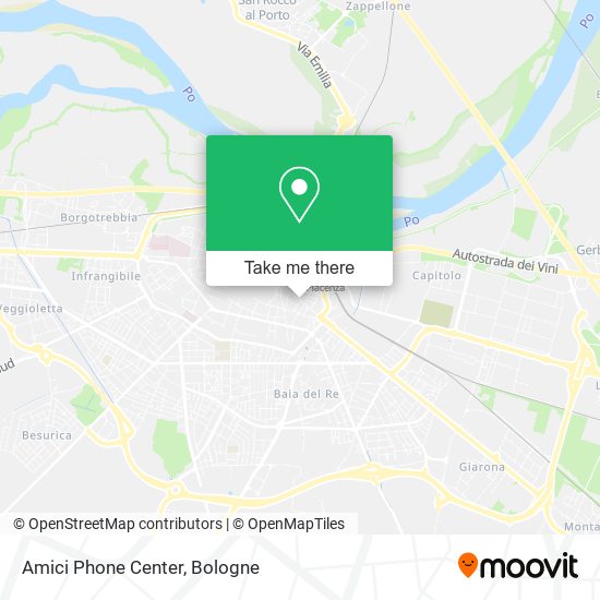 Amici Phone Center map