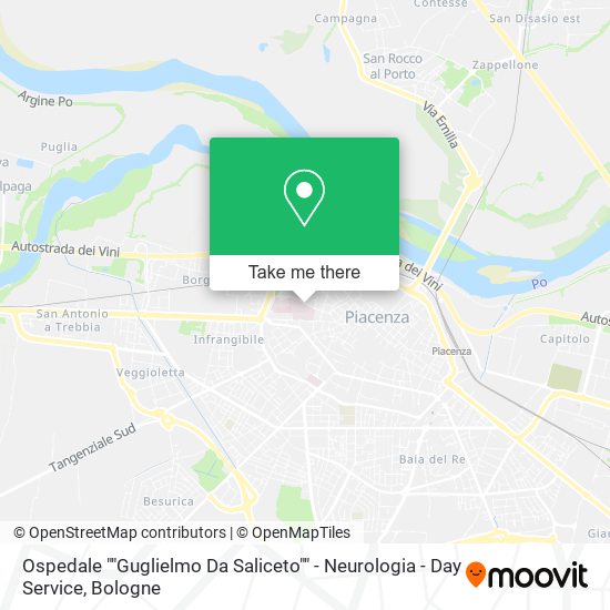 Ospedale ""Guglielmo Da Saliceto"" - Neurologia - Day Service map
