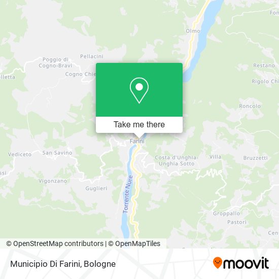 Municipio Di Farini map