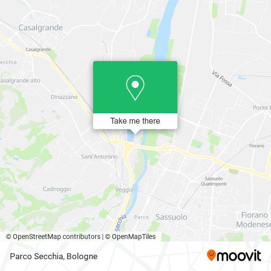 Parco Secchia map