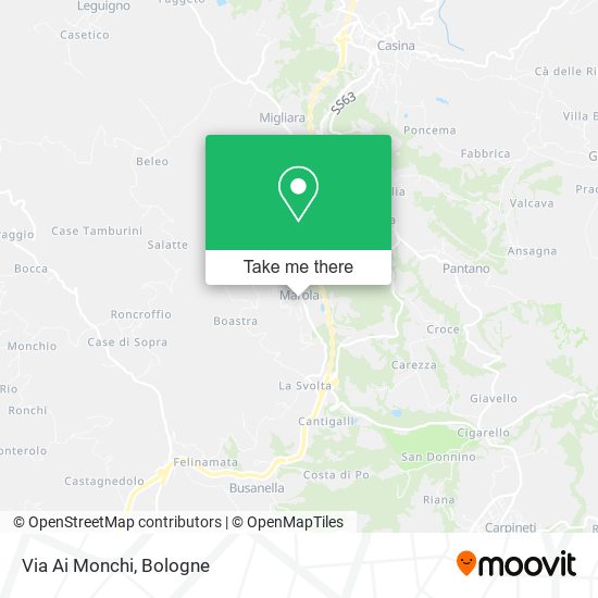 Via Ai Monchi map