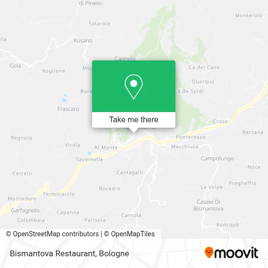 Bismantova Restaurant map
