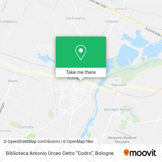 Biblioteca Antonio Urceo Detto “Codro” map