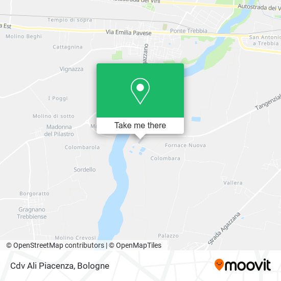 Cdv Ali Piacenza map
