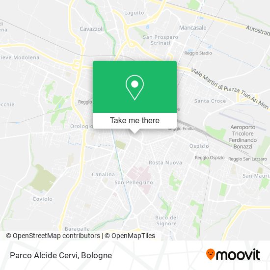 Parco Alcide Cervi map