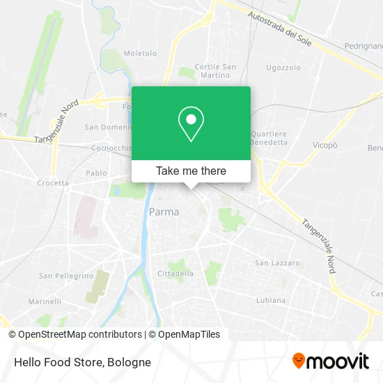 Hello Food Store map