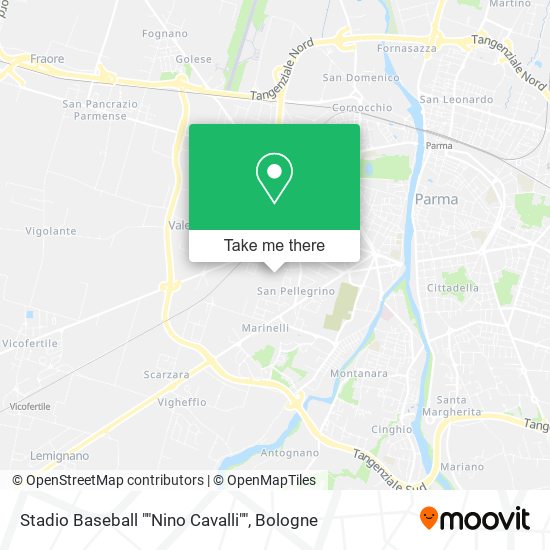 Stadio Baseball ""Nino Cavalli"" map