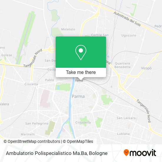 Ambulatorio Polispecialistico Ma.Ba map