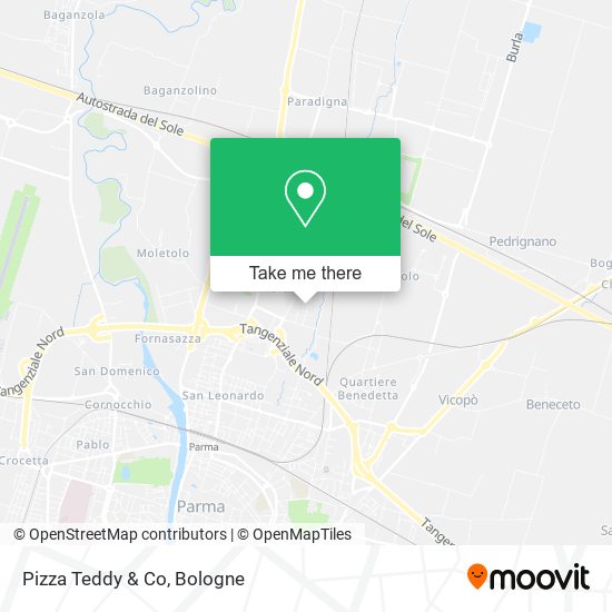 Pizza Teddy & Co map
