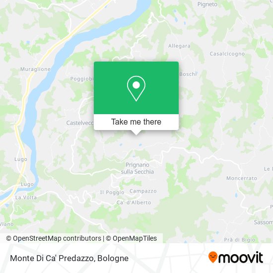 Monte Di Ca' Predazzo map