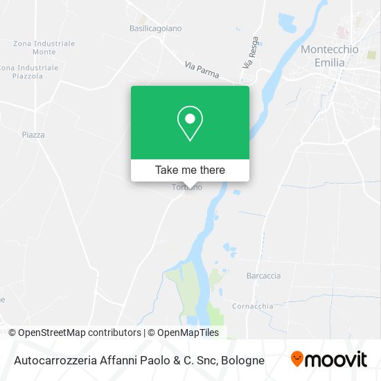 Autocarrozzeria Affanni Paolo & C. Snc map