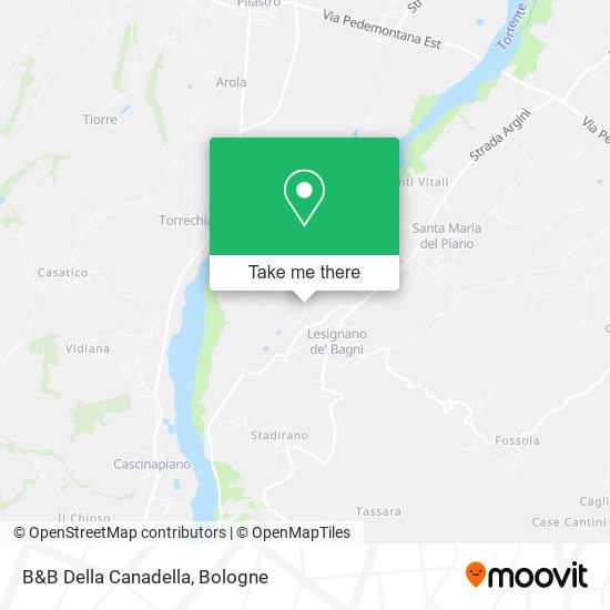 B&B Della Canadella map