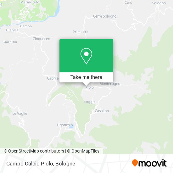 Campo Calcio Piolo map