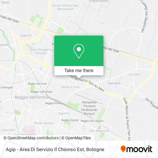 Agip - Area Di Servizio Il Chionso Est map