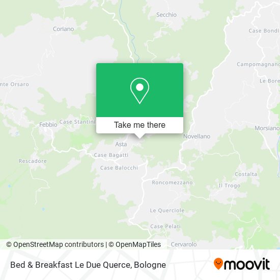 Bed & Breakfast Le Due Querce map